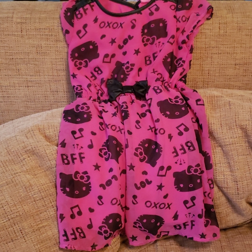 NWOT Little Girls  Hello Kitty  Logo casual dress
